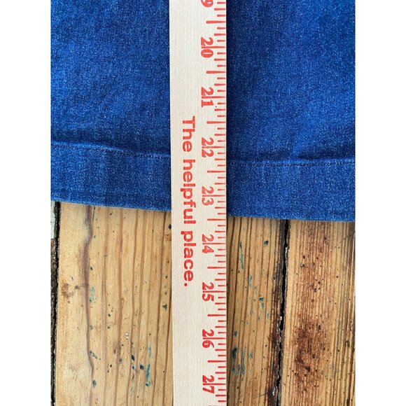 Van Heusen Womens Stretch Denim Pencil Skirt Size 10 Blue Cotton Blend Pockets - Picture 7 of 7